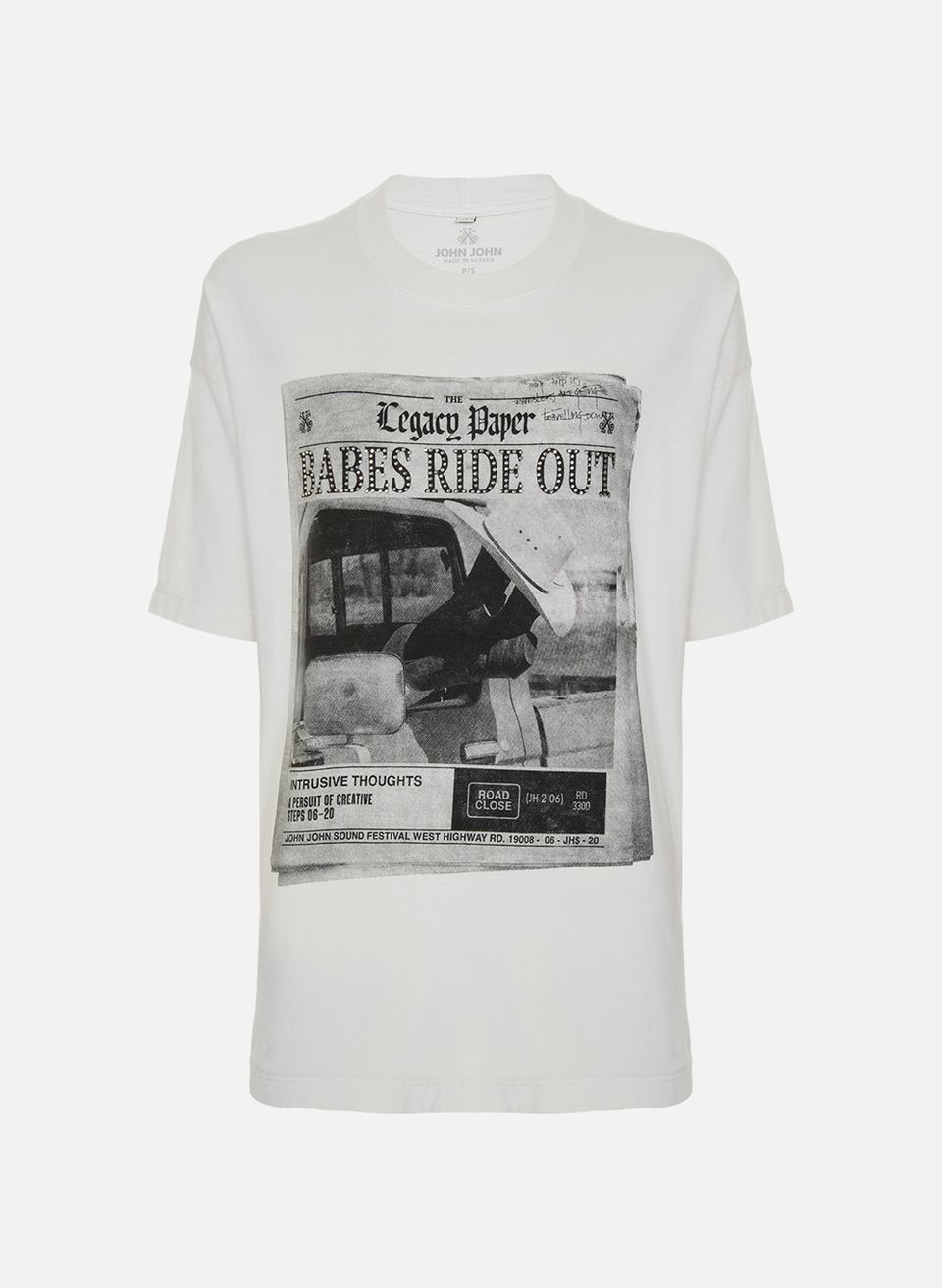Camiseta Ampla Babes Ride Out John John Feminina
