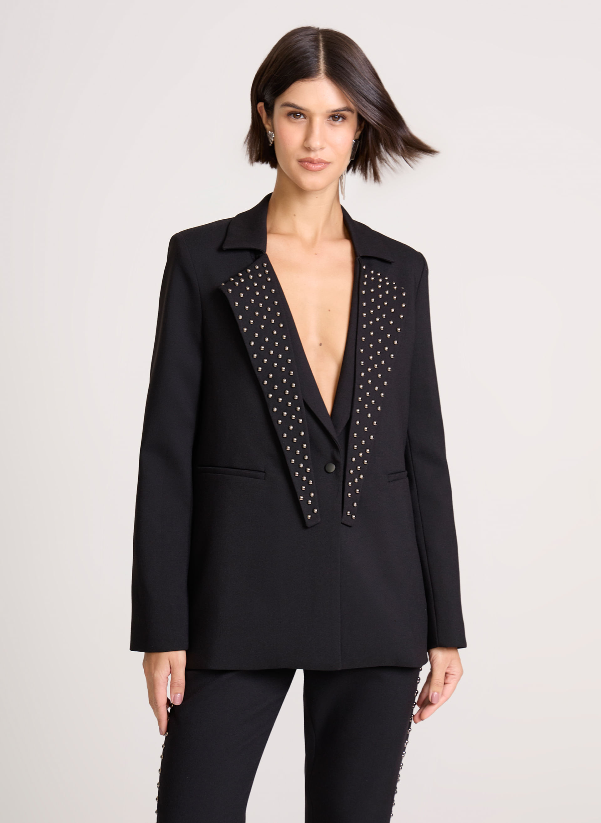 Blazer Reto Rivet John John Feminino — John John
