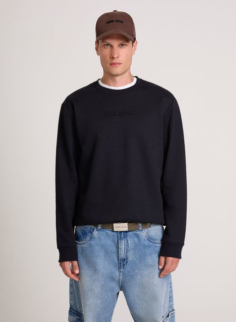 Casaco Regular Fit Embossed Black John John Masculino — John John