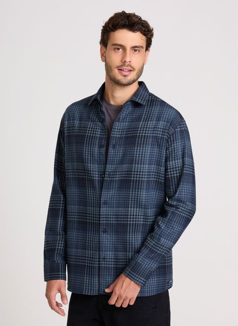 Camisa Relaxed Fit Chris Blue John John Masculina — John John