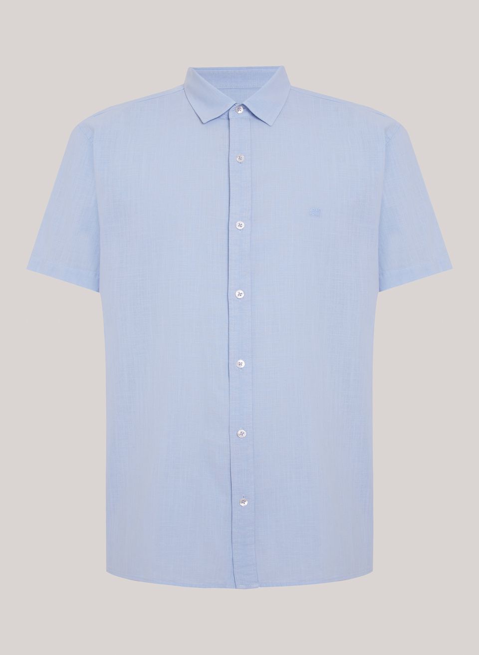 Camisa Relaxed Fit Cotton Blue John John Masculina