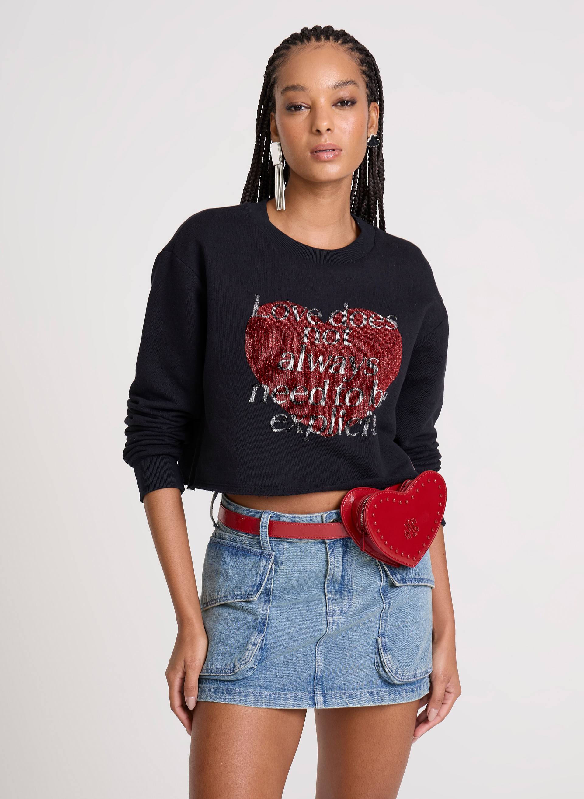 Casaco Cropped Explicit Love John John Feminino — John John