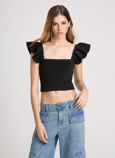 Top Justo Studs John John Feminino — John John