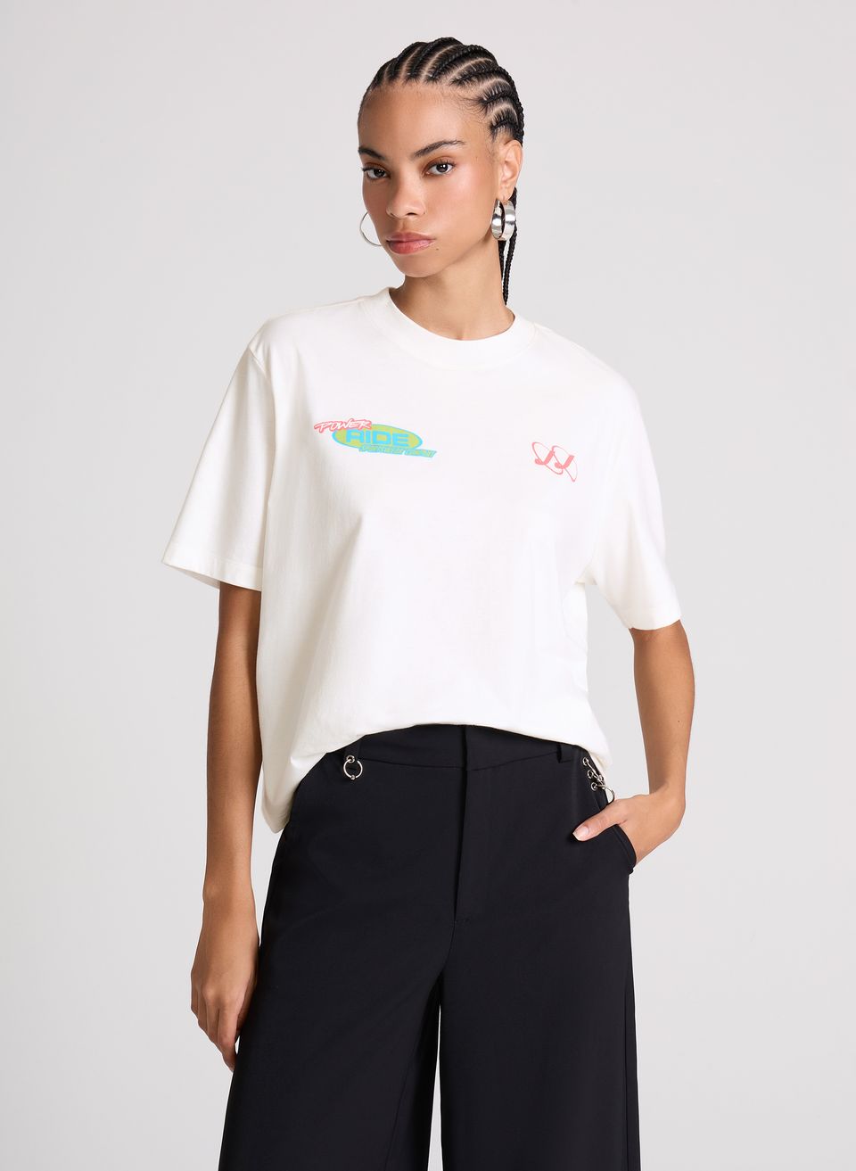 Camiseta Reta Power Rider Off John John Feminina