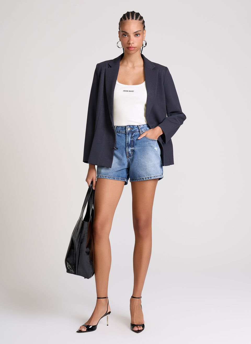 Shorts Jeans Evasê Costa Rica John John Feminino