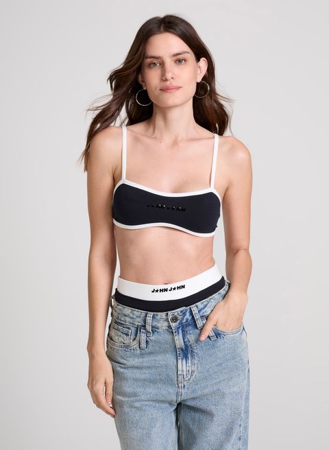 Top Justo Not So Basic John John Feminino — John John