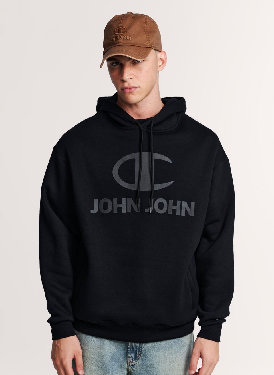 Casaco Relaxed Fit Simple Signature Champion X John John Masculino