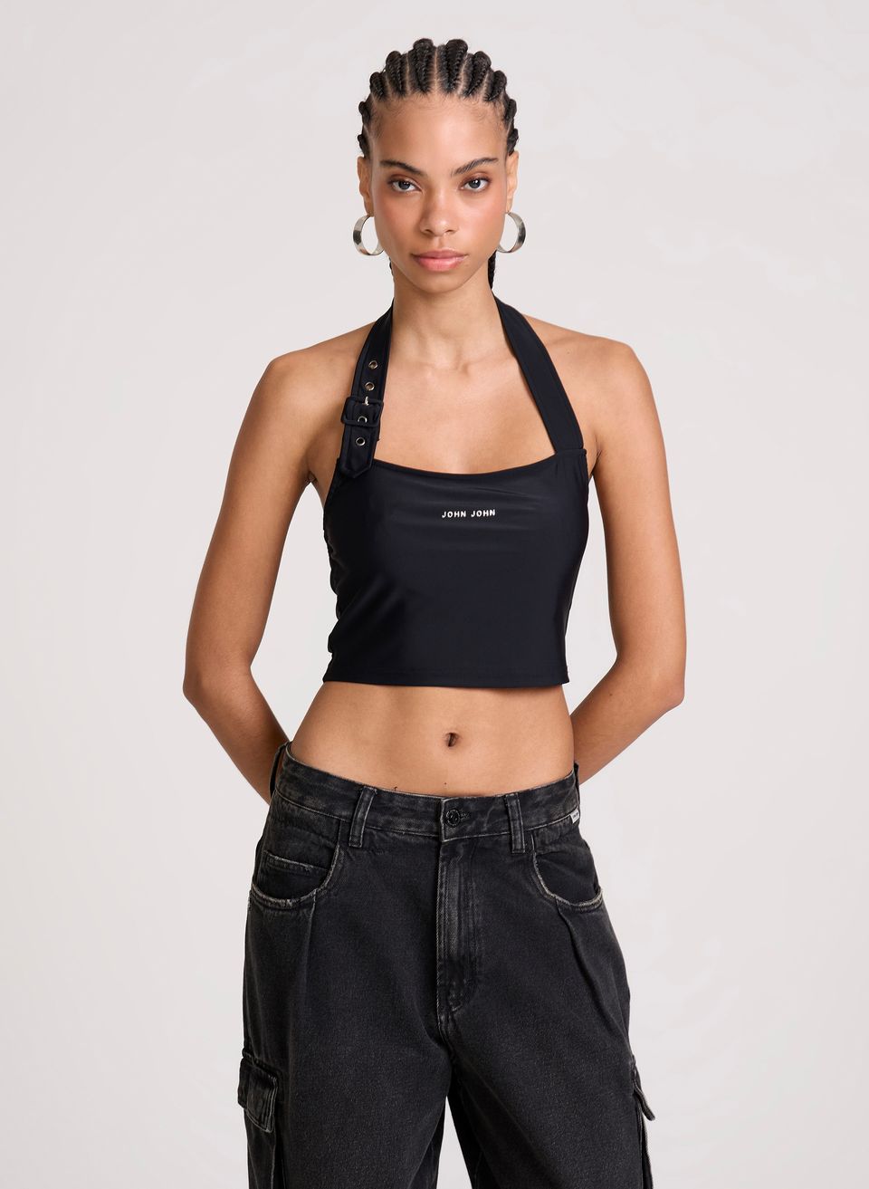 Top Justo Kate John John Feminino