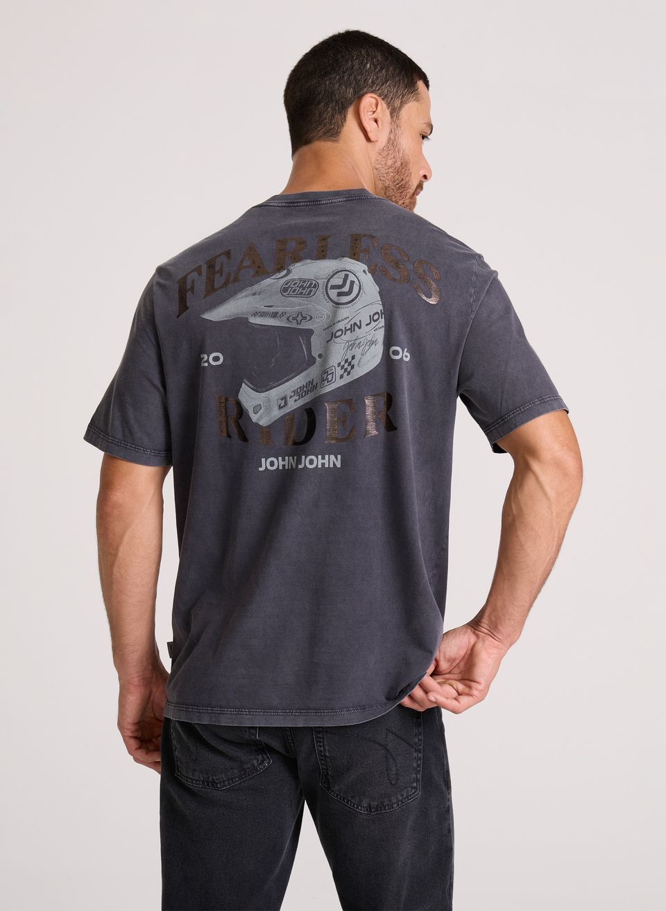 Camiseta Relaxed Fit Rider John John Masculina