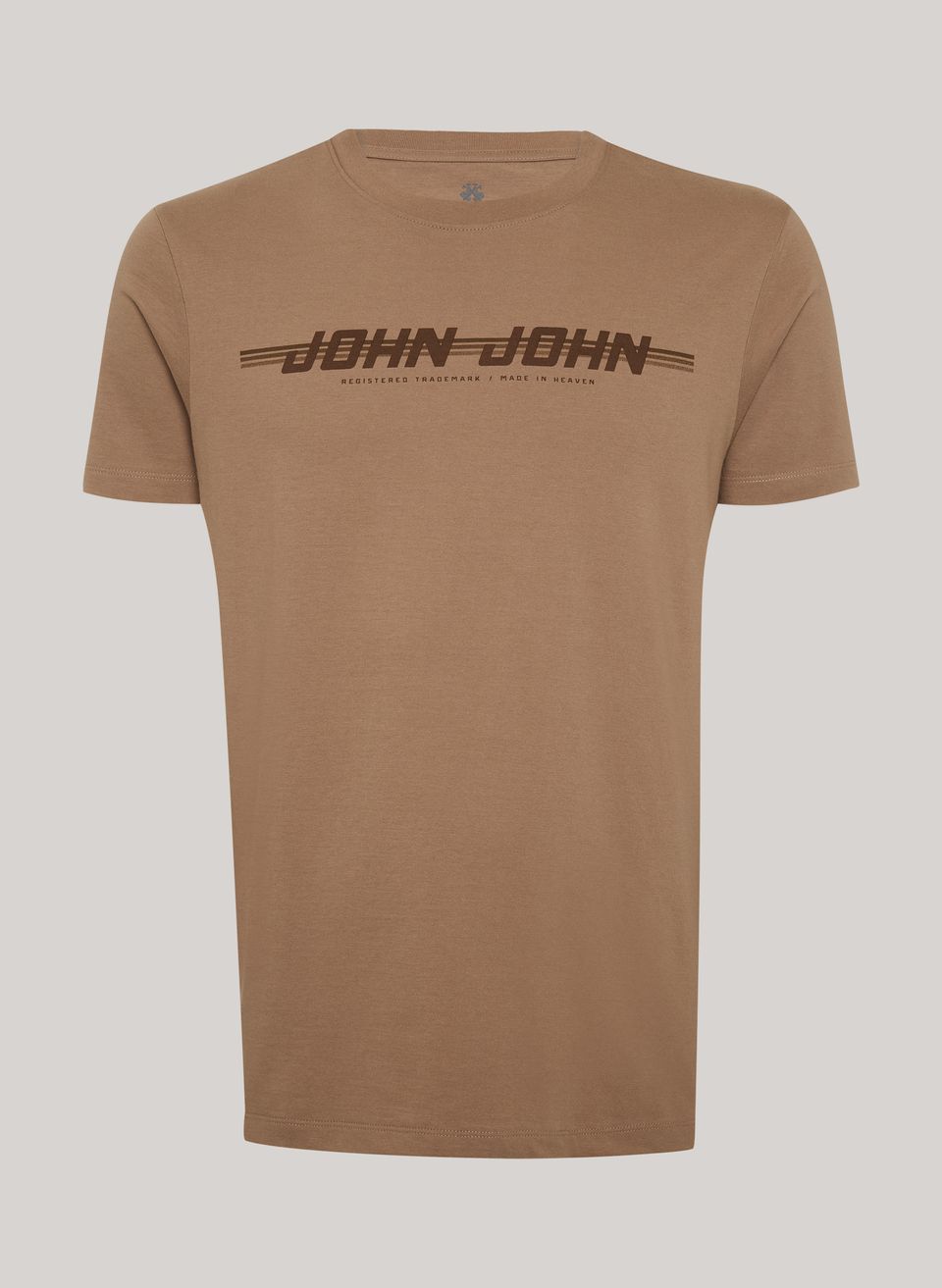 Camiseta Slim Fit Route Mostarda John John Masculina