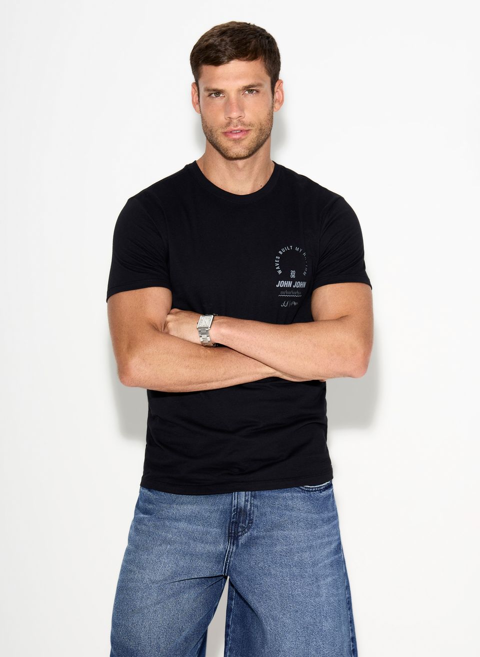 Camiseta Slim Fit Rhythm John John Masculina